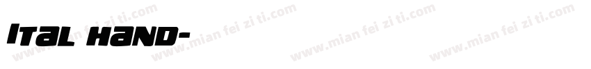 Ital hand字体转换
